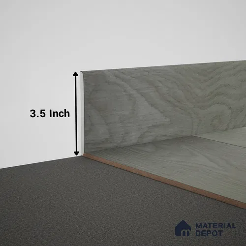 WPC Skirting Meriline PM 00538 AE | 8 ft x 3.5 inch - 12 mm | Compatibe for SPC Flooring SP 00075 B