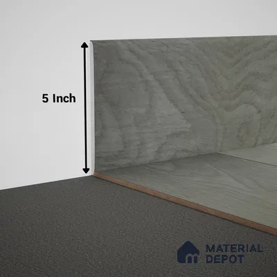 WPC Skirting Meriline PM 00538 AP | 8 ft x 5 inch - 15 mm | Compatibe for SPC Flooring SP 00075 B