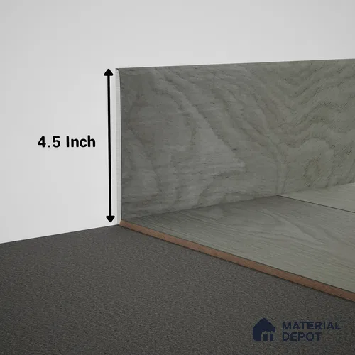 WPC Skirting Meriline PM 00538 AJ | 8 ft x 6 inch - 12 mm | Compatibe for SPC Flooring SP 00075 B