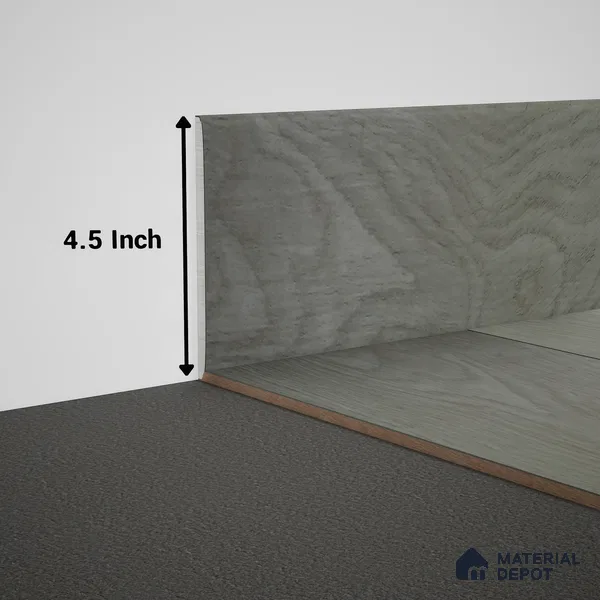 WPC Skirting Meriline PM 00538 AR | 8 ft x 6 inch - 15 mm | Compatibe for SPC Flooring SP 00075 B