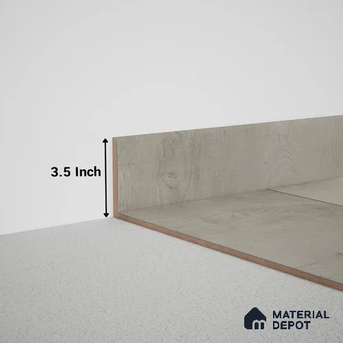 MDF Skirting Meriline PM 00539 C | 8 ft x 3.5 inch - 12 mm | Compatibe for SPC Flooring SP 00075 C