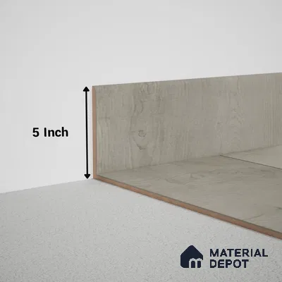 MDF Skirting Meriline PM 00539 N | 8 ft x 5 inch - 15 mm | Compatibe for SPC Flooring SP 00075 C