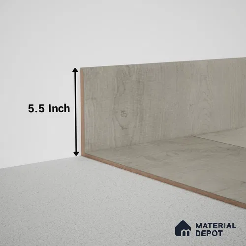 MDF Skirting Meriline PM 00539 G | 8 ft x 5.5 inch - 12 mm | Compatibe for SPC Flooring SP 00075 C