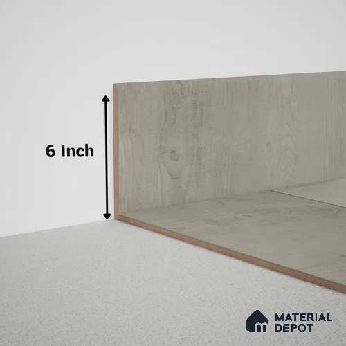 MDF Skirting Meriline PM 00539 H | 8 ft x 6 inch - 12 mm | Compatibe for SPC Flooring SP 00075 C