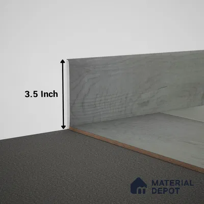 WPC Skirting Meriline PM 00539 AE | 8 ft x 3.5 inch - 12 mm | Compatibe for SPC Flooring SP 00075 C
