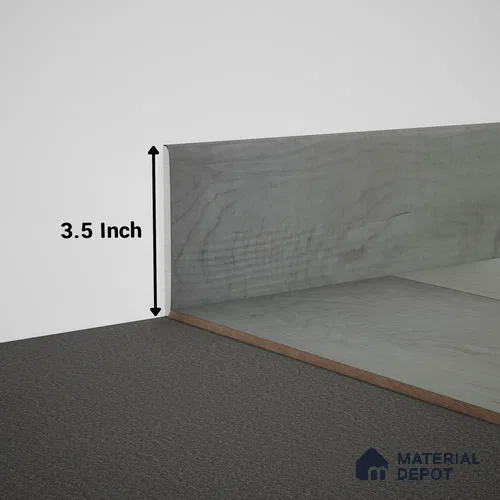 WPC Skirting Meriline PM 00539 AM | 8 ft x 3.5 inch - 15 mm | Compatibe for SPC Flooring SP 00075 C