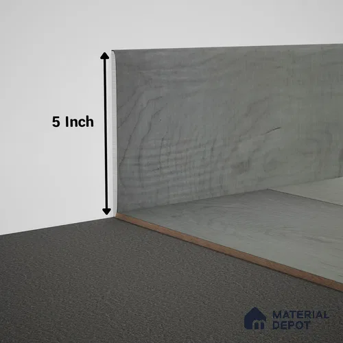 WPC Skirting Meriline PM 00539 AH | 8 ft x 5 inch - 12 mm | Compatibe for SPC Flooring SP 00075 C