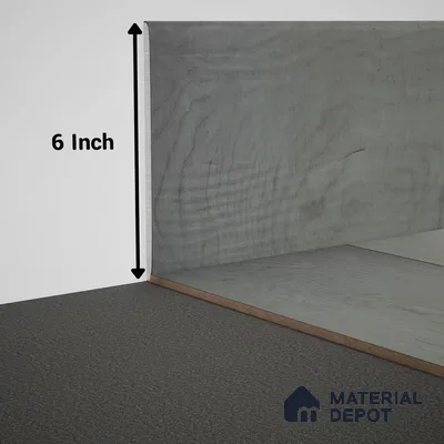 WPC Skirting Meriline PM 00539 AR | 8 ft x 6 inch - 15 mm | Compatibe for SPC Flooring SP 00075 C