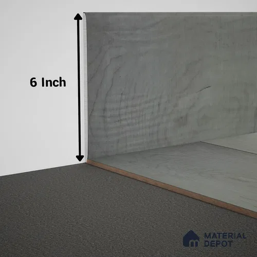 WPC Skirting Meriline PM 00539 AJ | 8 ft x 6 inch - 12 mm | Compatibe for SPC Flooring SP 00075 C