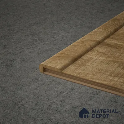 MDF L Profile Meriline PM 00540 AB | 8 ft x 2 inch x 1 inch | Compatibe for SPC Flooring SP 00075 D