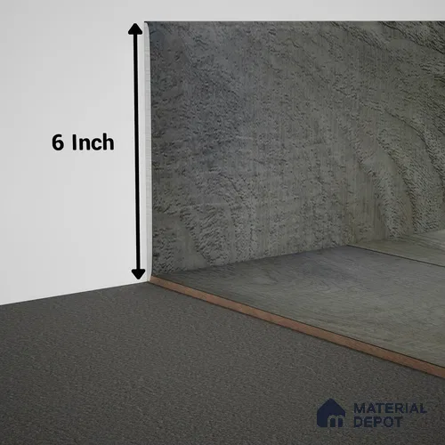 WPC Skirting Meriline PM 00540 AJ | 8 ft x 6 inch - 12 mm | Compatibe for SPC Flooring SP 00075 D