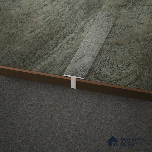WPC T Profile Meriline PM 00540 AU | 8 ft x 2 inch x 12 mm | Compatibe for SPC Flooring SP 00075 D