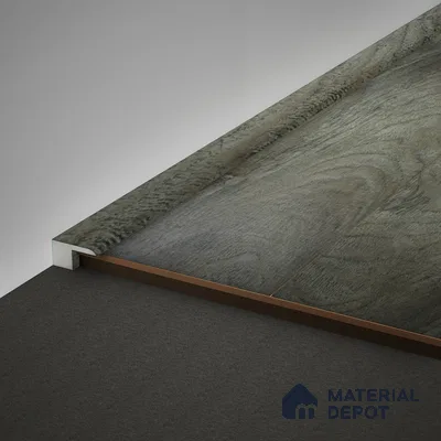 WPC Edge Profile Meriline PM 00540 AX | 8 ft x 2 inch x 12 mm | Compatibe for SPC Flooring SP 00075 D
