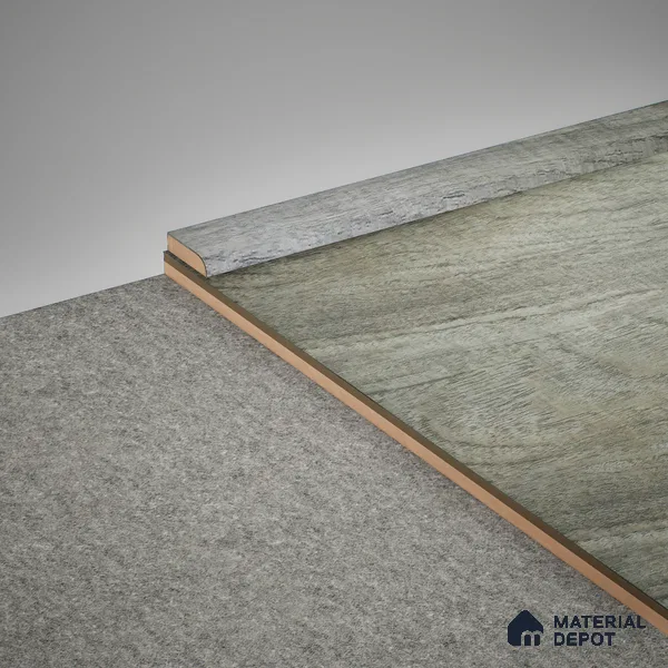 MDF Corner Beading Meriline PM 00540 R | 8 ft x 18 mm | Compatibe for SPC Flooring SP 00075 D