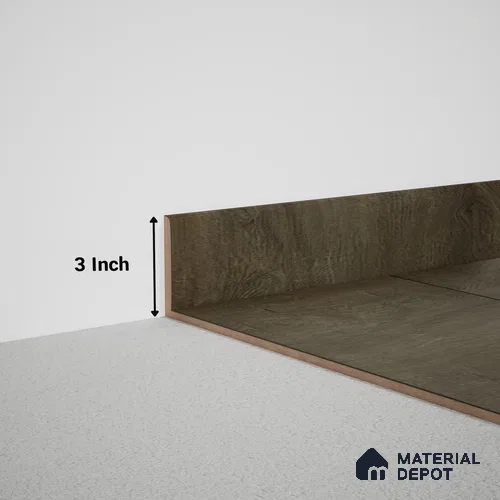 MDF Skirting Meriline PM 00541 B | 8 ft x 3 inch - 12 mm | Compatibe for SPC Flooring SP 00075 E