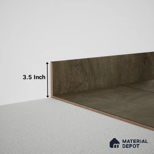 MDF Skirting Meriline PM 00541 C | 8 ft x 3.5 inch - 12 mm | Compatibe for SPC Flooring SP 00075 E