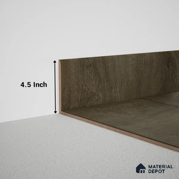 MDF Skirting Meriline PM 00541 E | 8 ft x 4.5 inch - 12 mm | Compatibe for SPC Flooring SP 00075 E