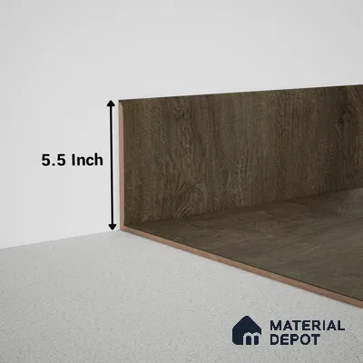MDF Skirting Meriline PM 00541 G | 8 ft x 5.5 inch - 12 mm | Compatibe for SPC Flooring SP 00075 E