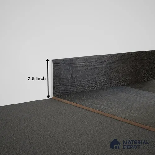 WPC Skirting Meriline PM 00541 AK | 8 ft x 2.5 inch - 15 mm | Compatibe for SPC Flooring SP 00075 E