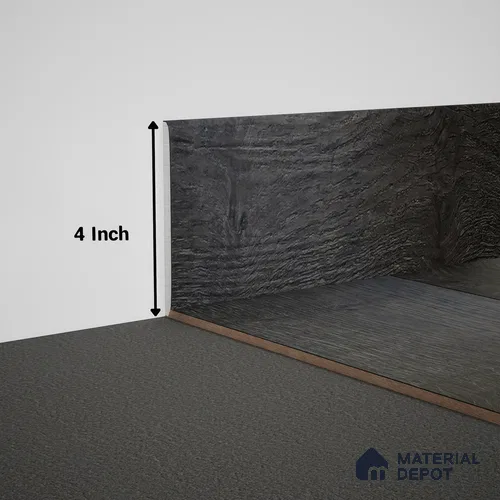 WPC Skirting Meriline PM 00541 AN | 8 ft x 4 inch - 15 mm | Compatibe for SPC Flooring SP 00075 E