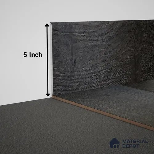 WPC Skirting Meriline PM 00541 AP | 8 ft x 5 inch - 15 mm | Compatibe for SPC Flooring SP 00075 E