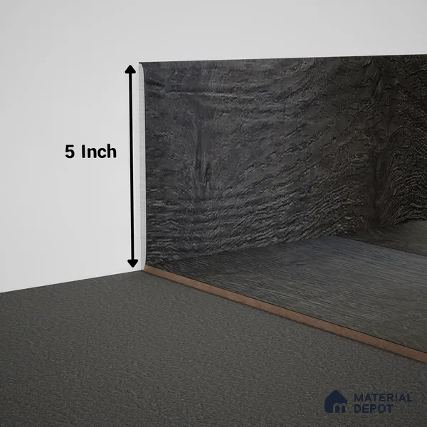 WPC Skirting Meriline PM 00541 AH | 8 ft x 5 inch - 12 mm | Compatibe for SPC Flooring SP 00075 E