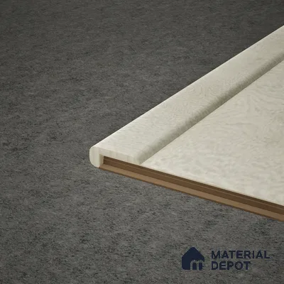MDF L Profile Meriline PM 00542 AB | 8 ft x 2 inch x 1 inch | Compatibe for SPC Flooring SP 00075 F