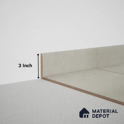 MDF Skirting Meriline PM 00542 J | 8 ft x 3 inch - 15 mm | Compatibe for SPC Flooring SP 00075 F