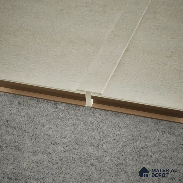 MDF T Profile Meriline PM 00542 S | 8 ft x 2 inch x 12 mm | Compatibe for SPC Flooring SP 00075 F