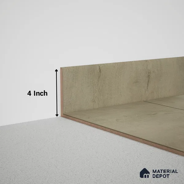MDF Skirting Meriline PM 00543 L | 8 ft x 4 inch - 15 mm | Compatibe for SPC Flooring SP 00075 G