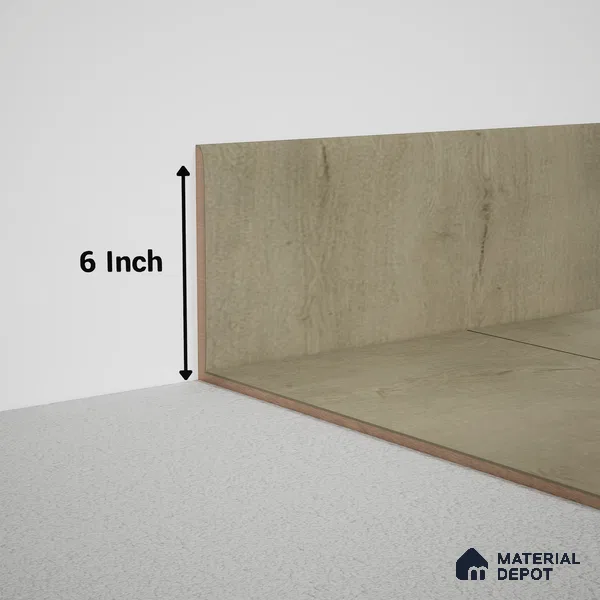 MDF Skirting Meriline PM 00543 H | 8 ft x 6 inch - 12 mm | Compatibe for SPC Flooring SP 00075 G