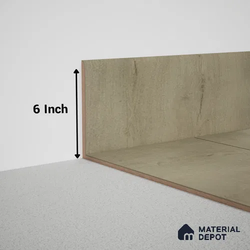 MDF Skirting Meriline PM 00543 H | 8 ft x 6 inch - 12 mm | Compatibe for SPC Flooring SP 00075 G