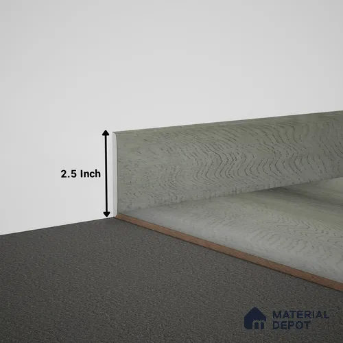 WPC Skirting Meriline PM 00543 AK | 8 ft x 2.5 inch - 15 mm | Compatibe for SPC Flooring SP 00075 G