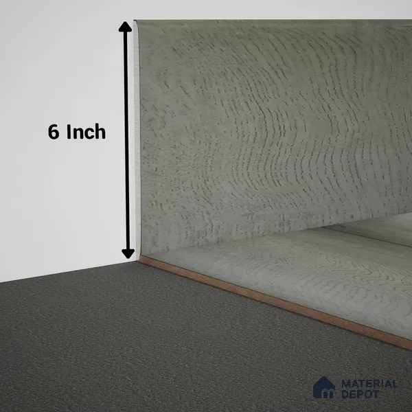 WPC Skirting Meriline PM 00543 AR | 8 ft x 6 inch - 15 mm | Compatibe for SPC Flooring SP 00075 G