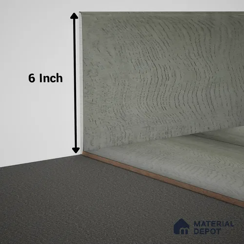 WPC Skirting Meriline PM 00543 AJ | 8 ft x 6 inch - 12 mm | Compatibe for SPC Flooring SP 00075 G