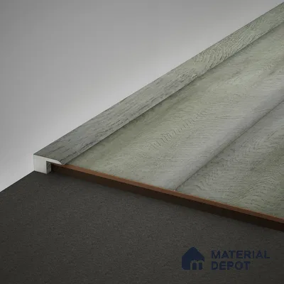WPC Edge Profile Meriline PM 00543 AZ | 8 ft x 2 inch x 16 mm | Compatibe for SPC Flooring SP 00075 G