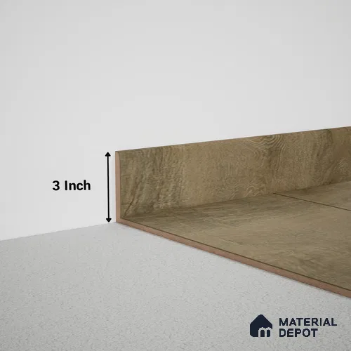 MDF Skirting Meriline TF 00386 B | 8 ft x 3 inch - 12 mm | Compatible for SPC Flooring SP 00121 B