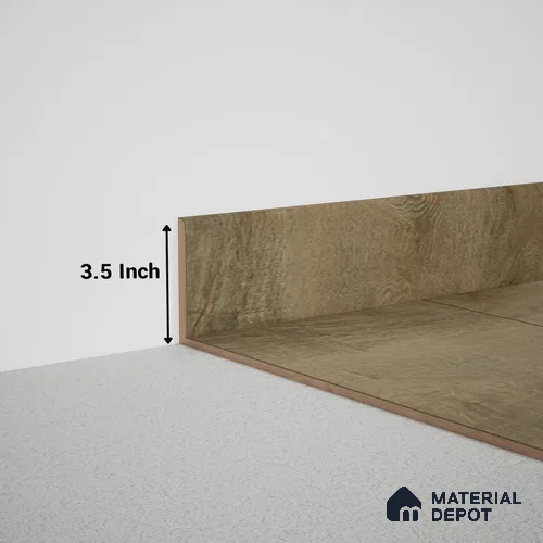 MDF Skirting Meriline TF 00416 C | 8 ft x 3.5 inch - 12 mm | Compatible for SPC Flooring SP 00121