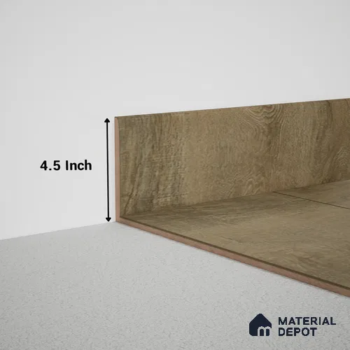 MDF Skirting Meriline TF 00416 E | 8 ft x 4.5 inch - 12 mm | Compatible for SPC Flooring SP 00121