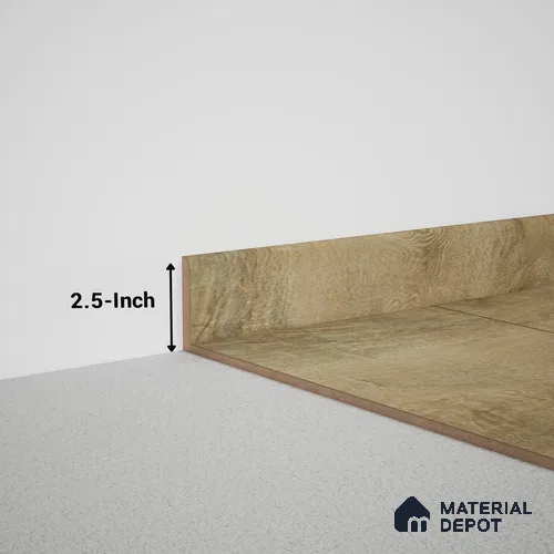 MDF Skirting Meriline TF 00416 | 8 ft x 2.5 inch - 12 mm | Compatible for SPC Flooring SP 00121