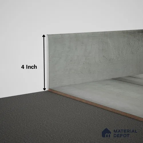 WPC Skirting Meriline PM 00545 AN | 8 ft x 4 inch - 15 mm | Compatibe for SPC Flooring SP 00076 B