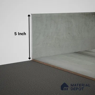 WPC Skirting Meriline PM 00545 AP | 8 ft x 5 inch - 15 mm | Compatibe for SPC Flooring SP 00076 B