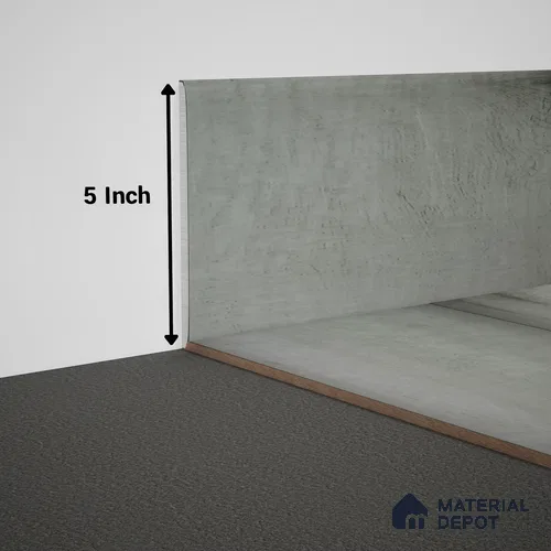 WPC Skirting Meriline PM 00545 AH | 8 ft x 5 inch - 12 mm | Compatibe for SPC Flooring SP 00076 B