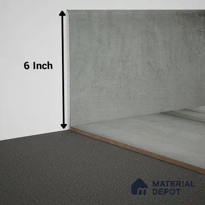 WPC Skirting Meriline PM 00545 AR | 8 ft x 6 inch - 15 mm | Compatibe for SPC Flooring SP 00076 B