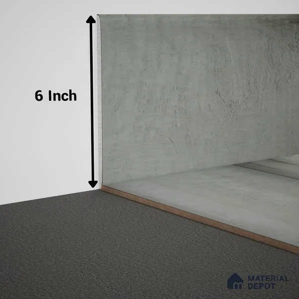 WPC Skirting Meriline PM 00545 AR | 8 ft x 6 inch - 15 mm | Compatibe for SPC Flooring SP 00076 B