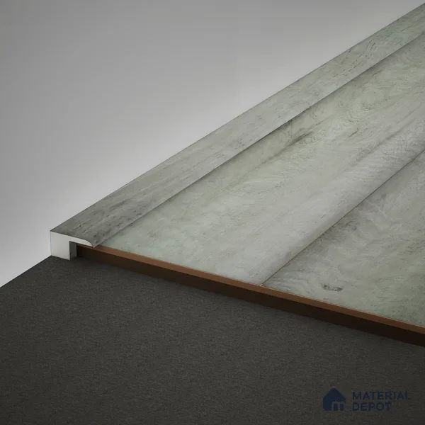 WPC Edge Profile Meriline PM 00545 AX | 8 ft x 2 inch x 12 mm | Compatibe for SPC Flooring SP 00076 B
