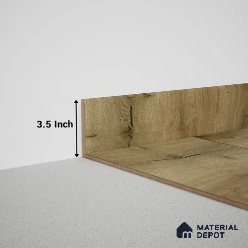 MDF Skirting Meriline PM 00546 C | 8 ft x 3.5 inch - 12 mm | Compatibe for SPC Flooring SP 00076 C
