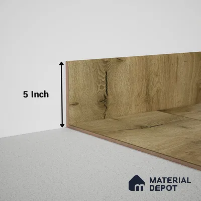 MDF Skirting Meriline PM 00546 N | 8 ft x 5 inch - 15 mm | Compatibe for SPC Flooring SP 00076 C