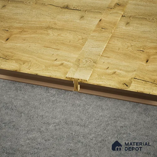 MDF T Profile Meriline PM 00546 S | 8 ft x 2 inch x 12 mm | Compatibe for SPC Flooring SP 00076 C