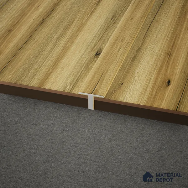 WPC T Profile Meriline PM 00546 AU | 8 ft x 2 inch x 12 mm | Compatibe for SPC Flooring SP 00076 C